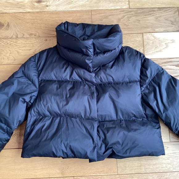 Jil Sander black down cropped puffer jacket - Picture 4 of 11